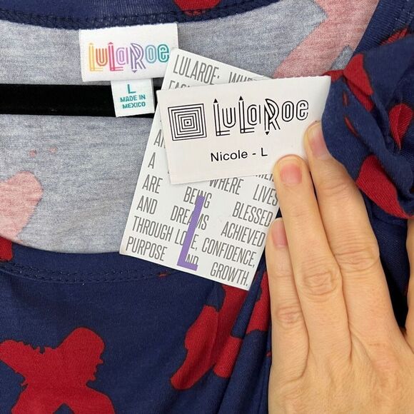 Lularoe Nicole Dress - Size Large - Picture 4 of 7